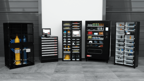 Cluster of vending machone products