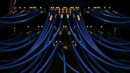 A banner image of server racks for cloud storage.