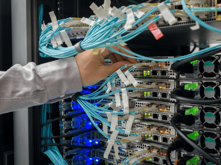 Image of a server infrastructure.