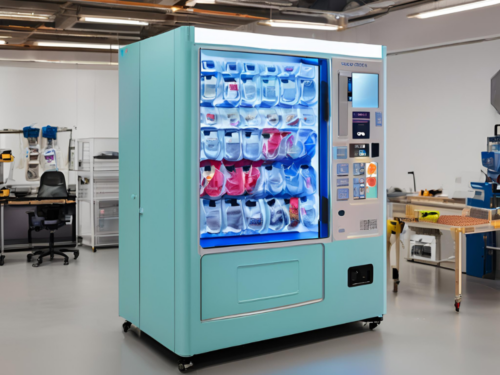 Image of a PPE vending machine.